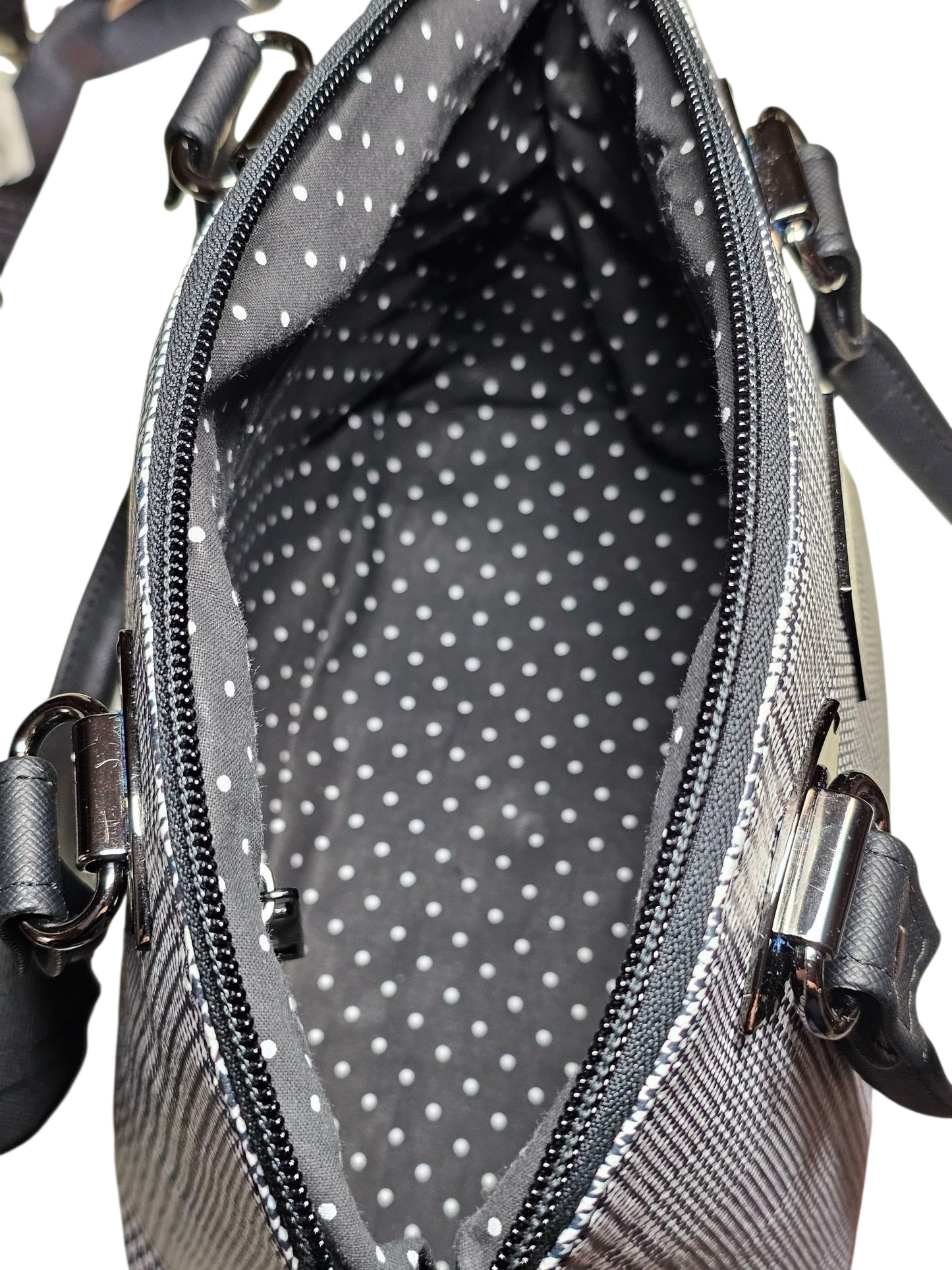 Lola Domed Handbag - Black Plaid