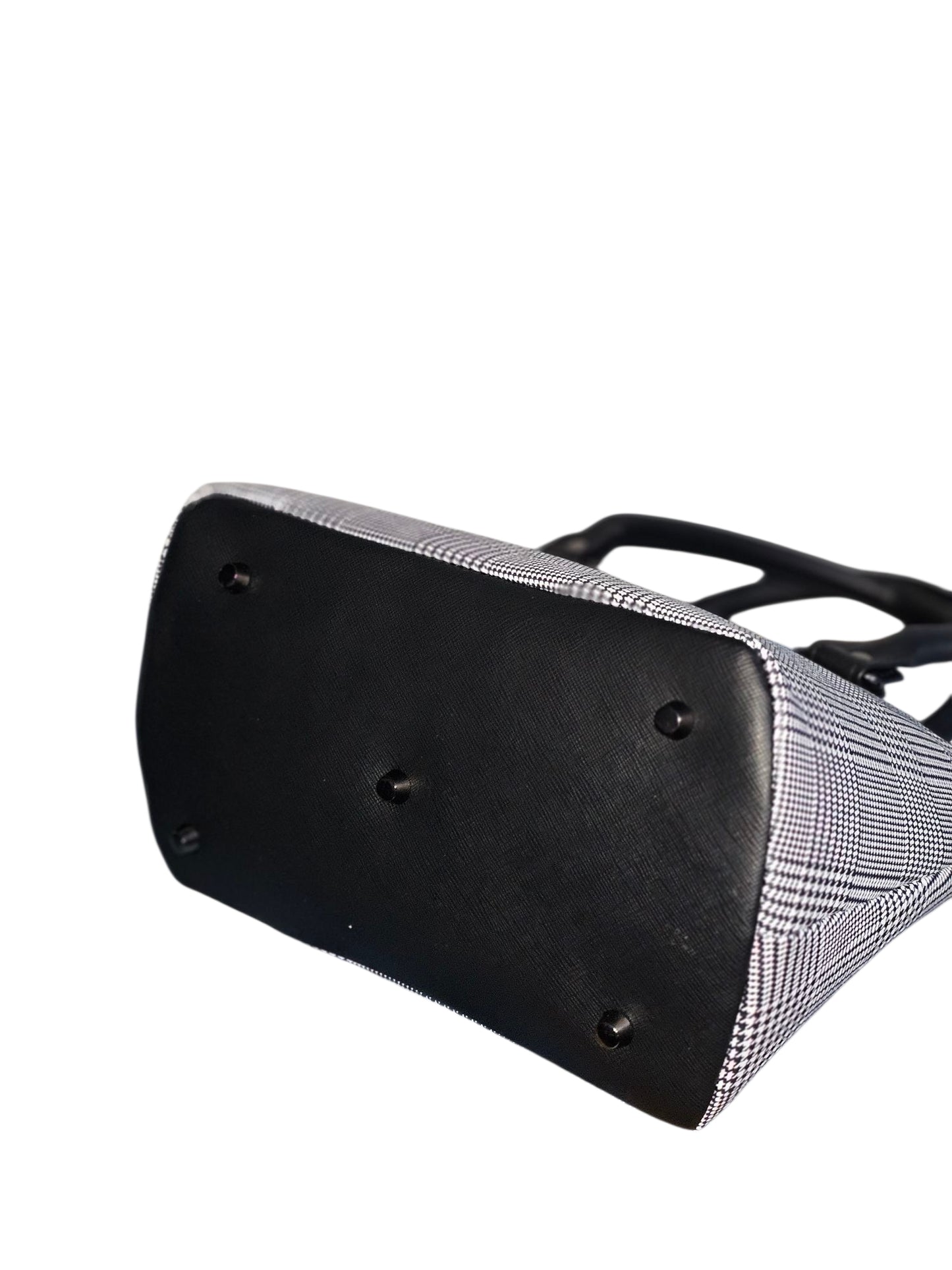 Lola Domed Handbag - Black Plaid