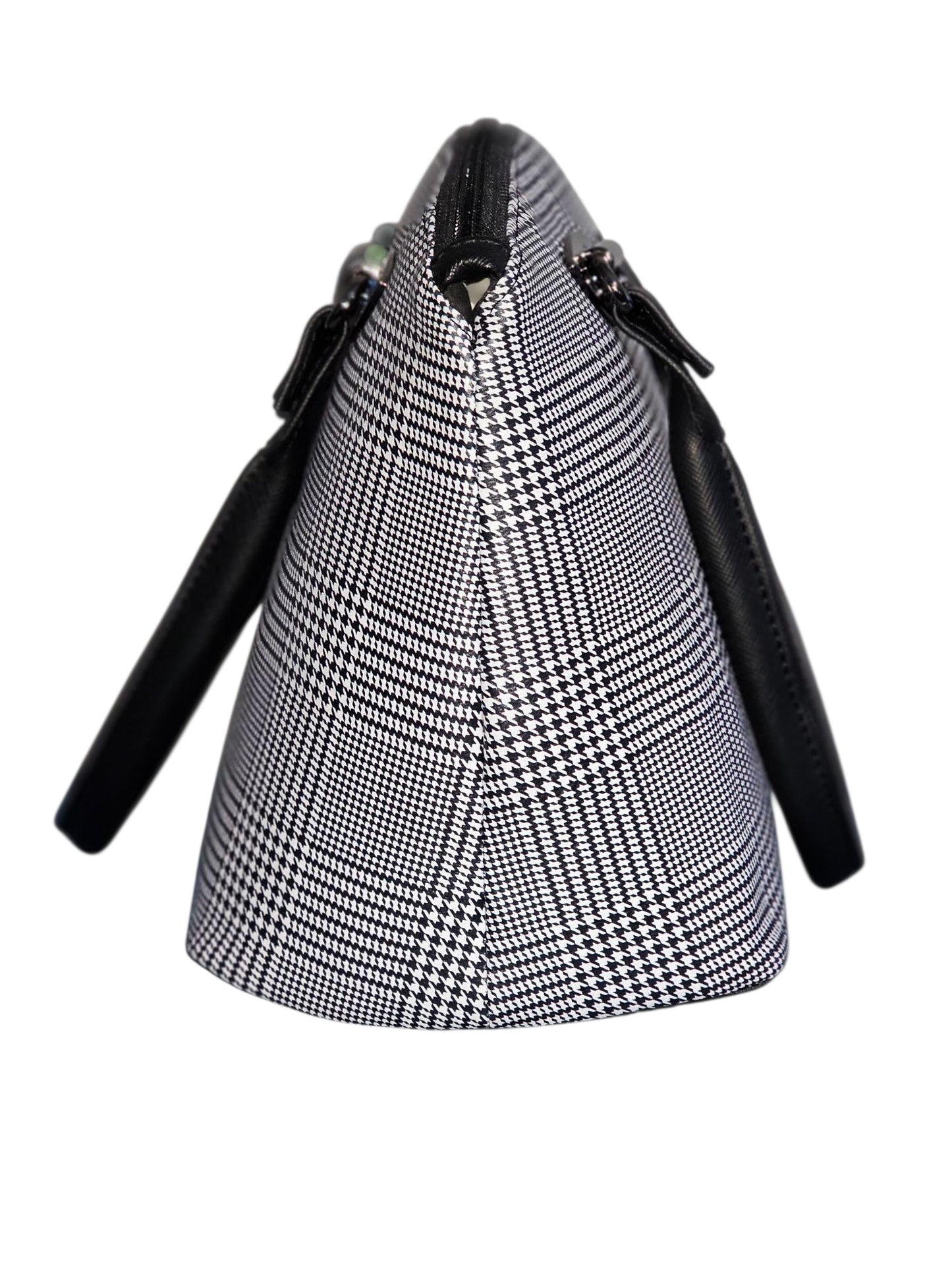 Lola Domed Handbag - Black Plaid