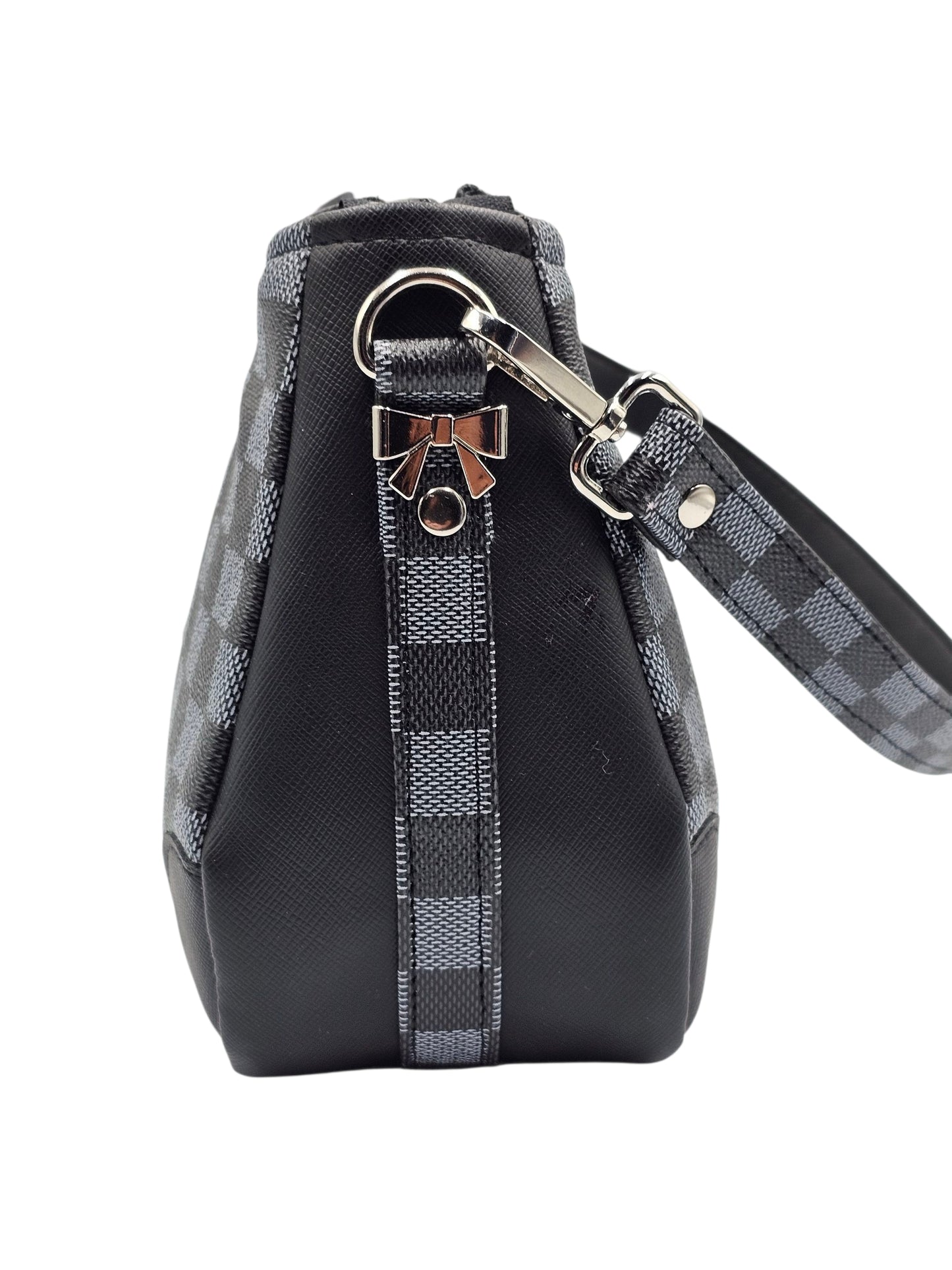 Annabell Shoulder Bag - Blue Checks