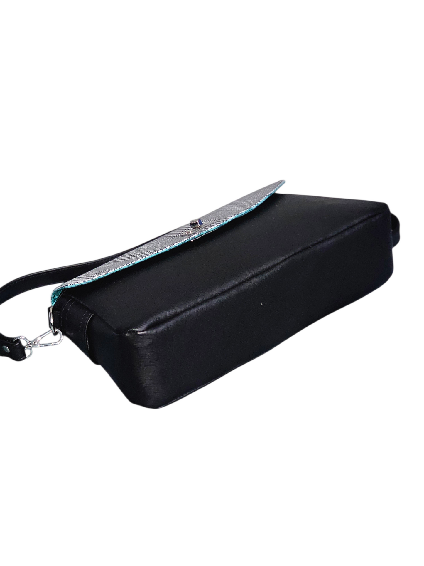 Makayla Shoulder Bag - Black Plaid