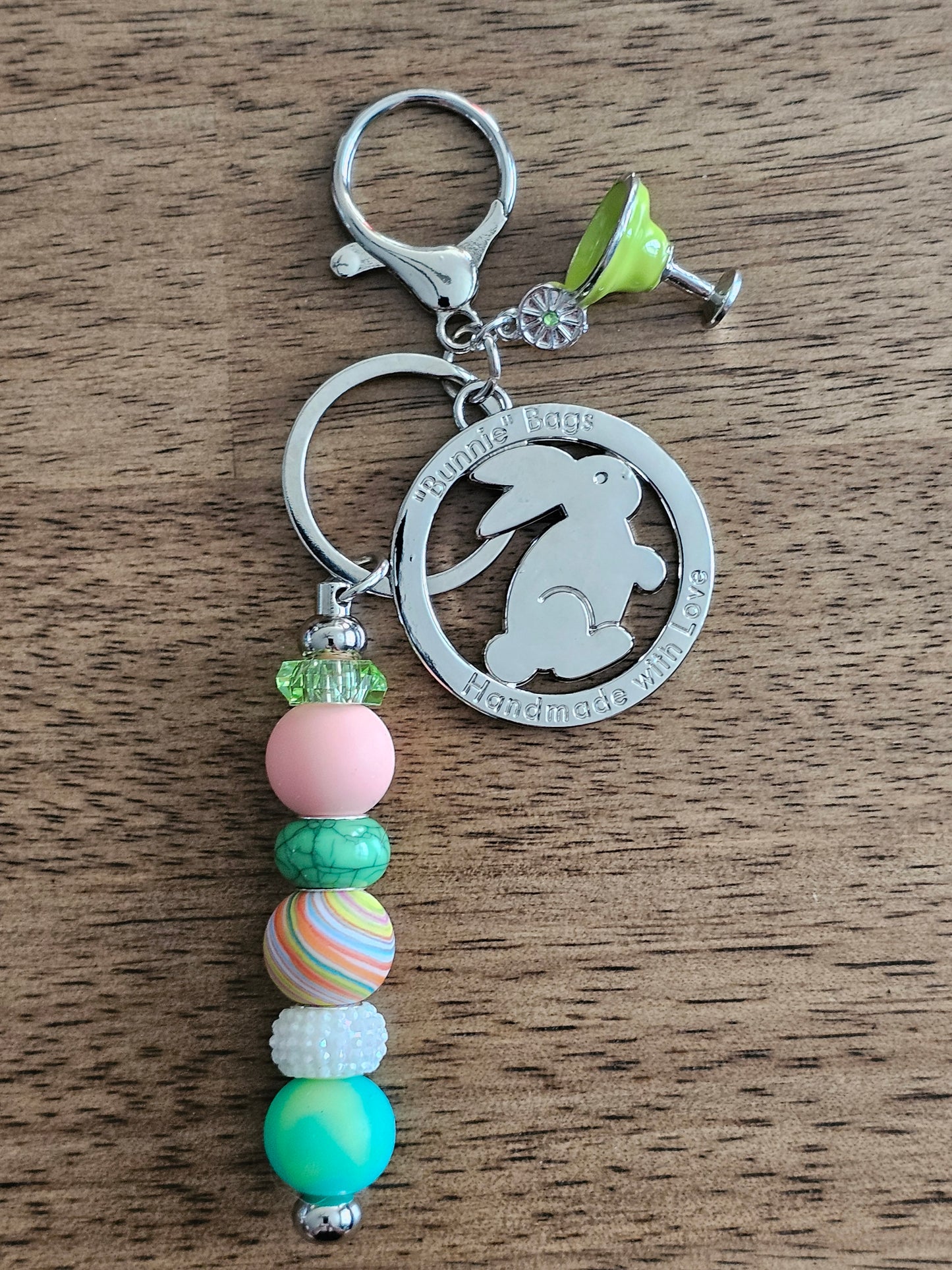 Whimsy Bag Charm - Green Margarita