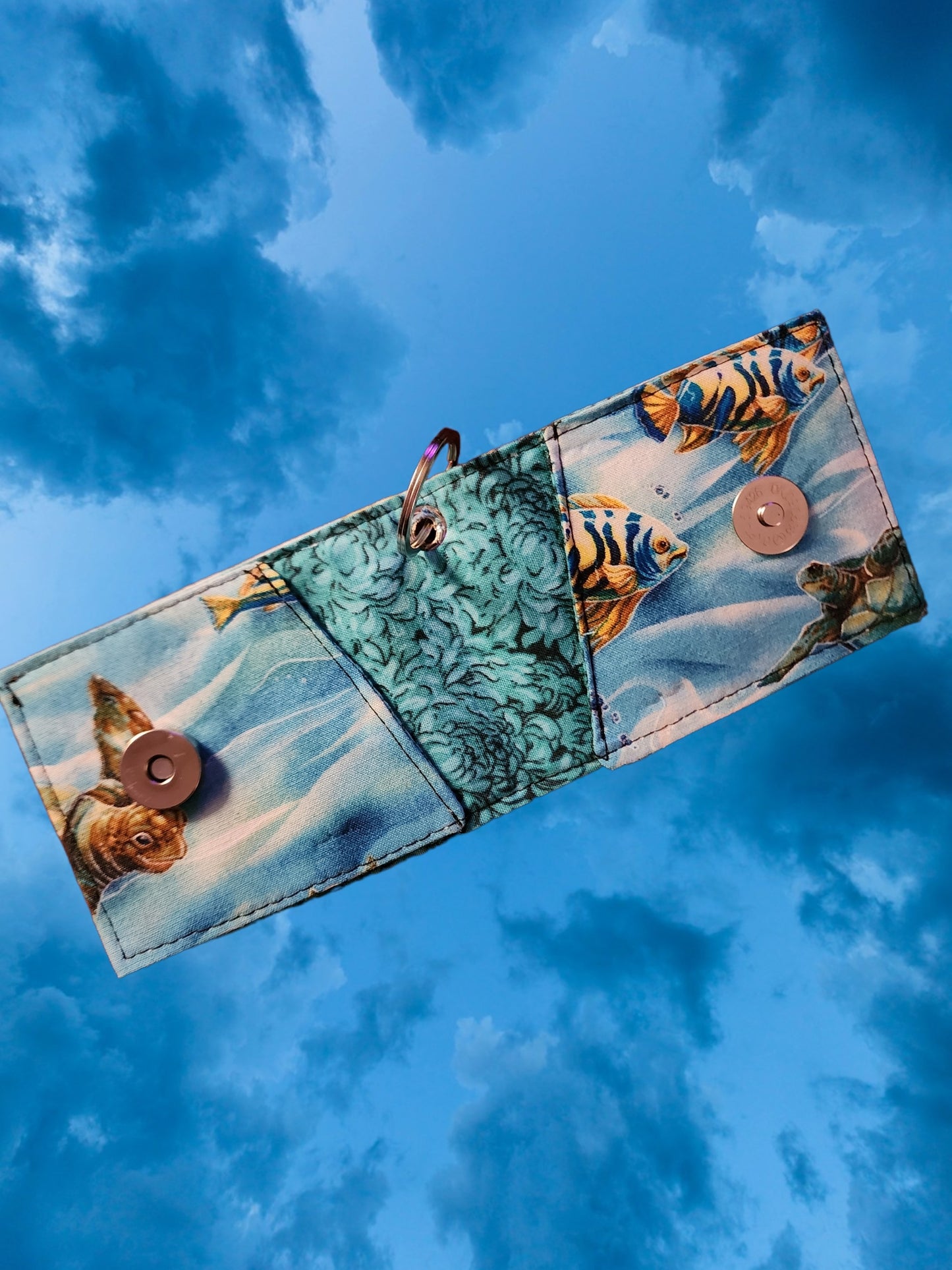 Key Chain Wallet - Sea Turtles