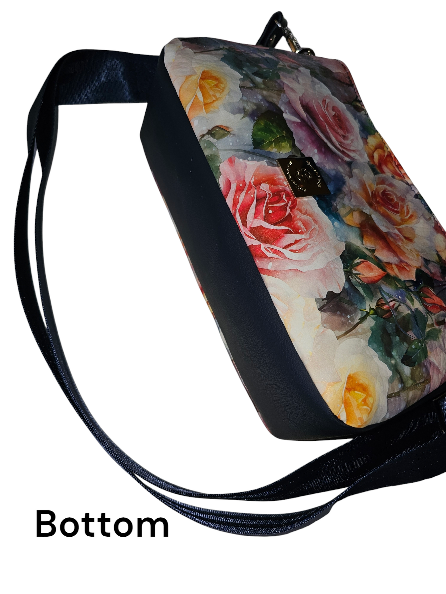Floral Blue - Aries Crossbody Shoulder Bag