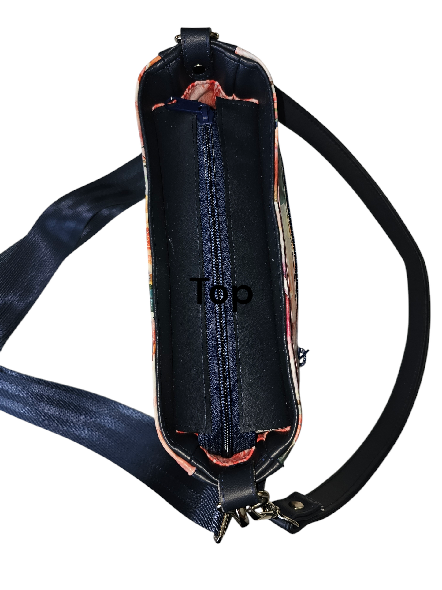Floral Blue - Aries Crossbody Shoulder Bag