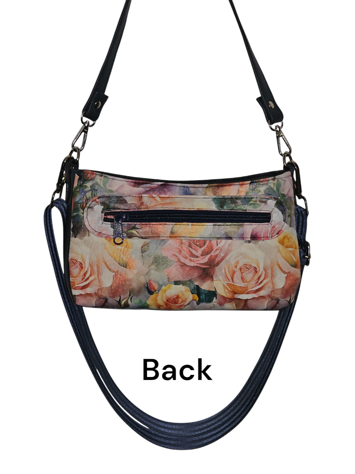 Floral Blue - Aries Crossbody Shoulder Bag
