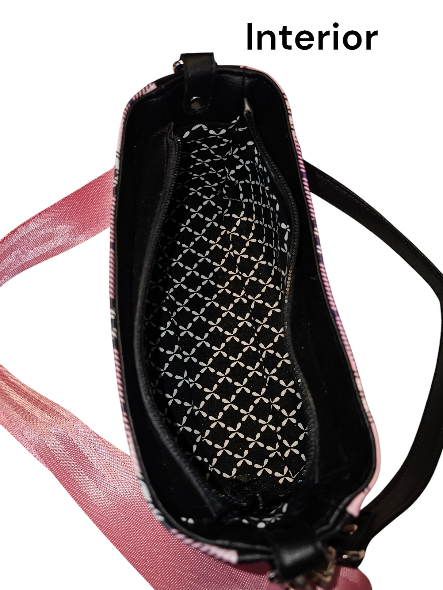 Pink Plaid - Aries Crossbody Shoulder Bag