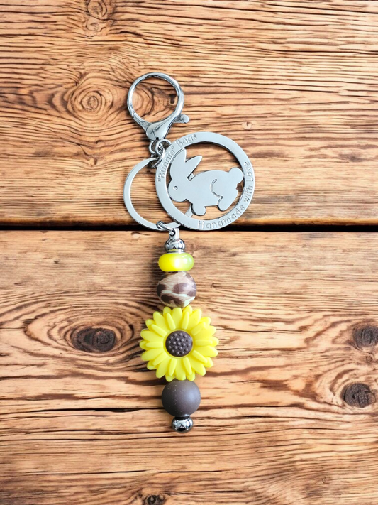 Whimsy Bag Charm - Sunflower