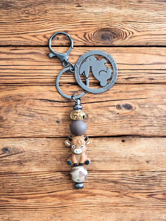 Whimsy Bag Charm - Highland Cow