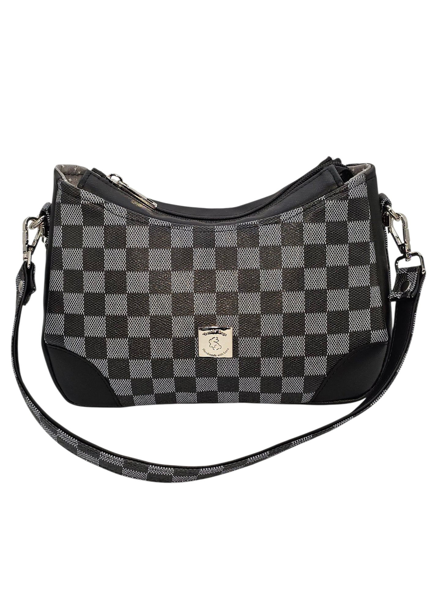 Annabell Shoulder Bag - Blue Checks