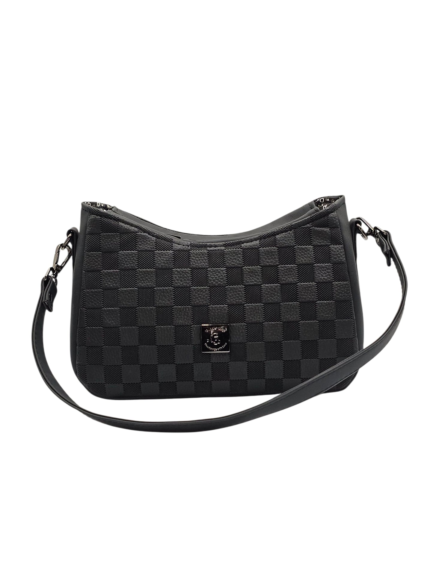 Annabelle Shoulder Bag - Black Checks