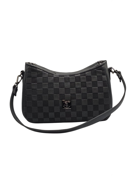 Annabelle Shoulder Bag - Black Checks