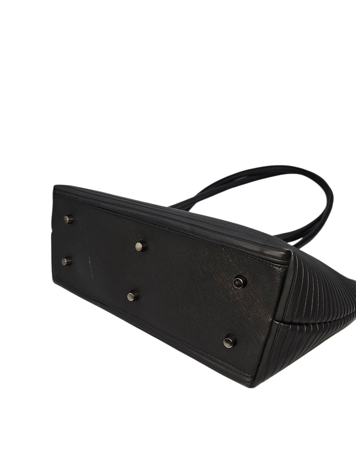 Horizon East West Shoulder Bag - Black Stripes