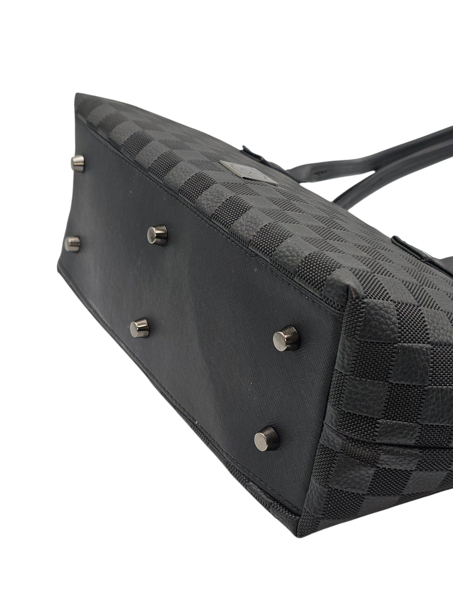 Horizon East West Shoulder Bag - Black Checkers