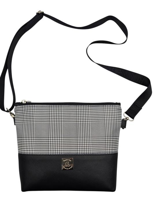 Connie XL Crossbody - Black Plaid