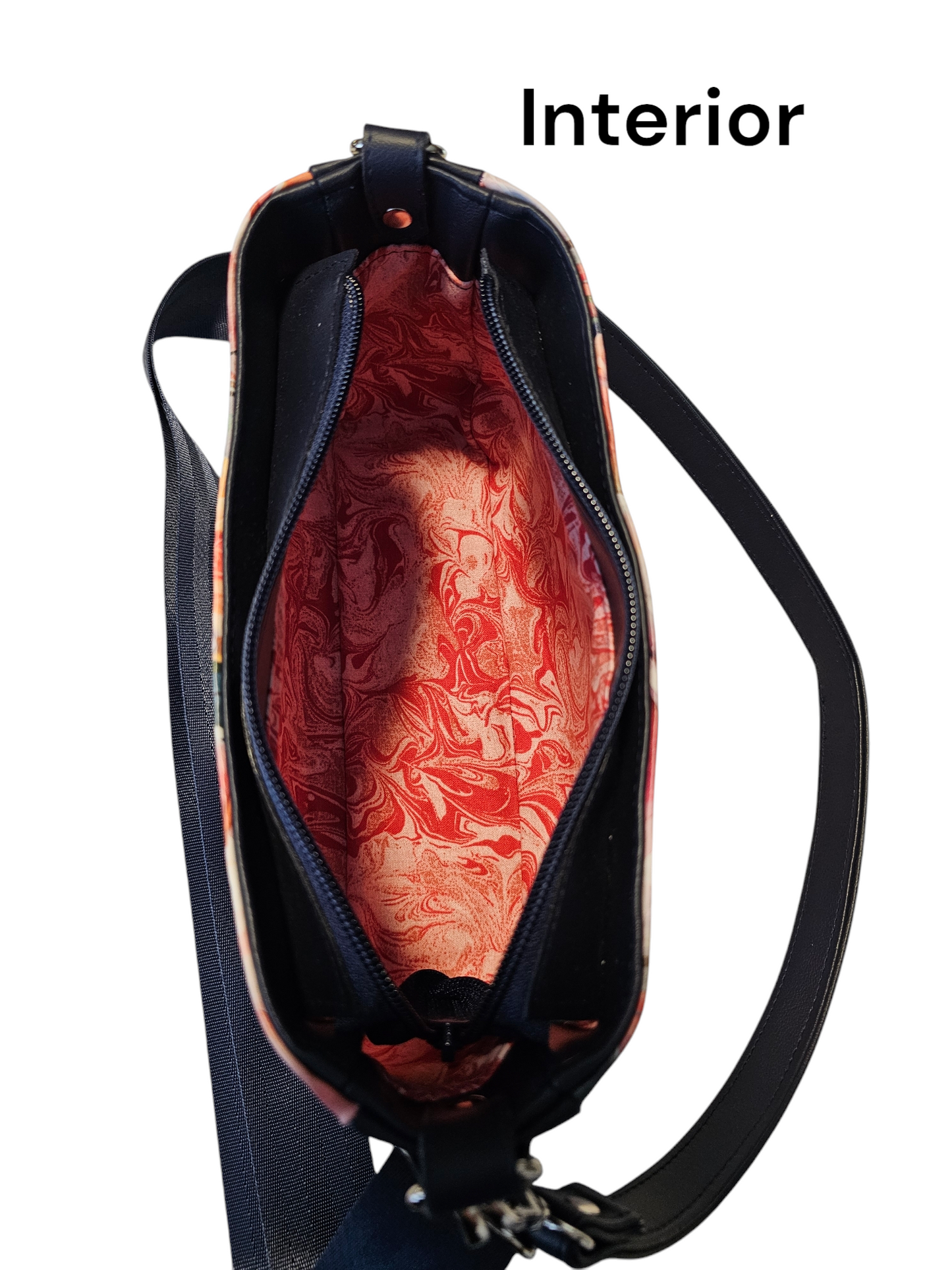 Floral Blue - Aries Crossbody Shoulder Bag